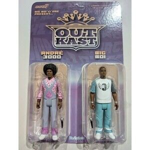 Outkast Action Figures Big Boi and Andre 3000 Super7 Unpunched Card Collectibles